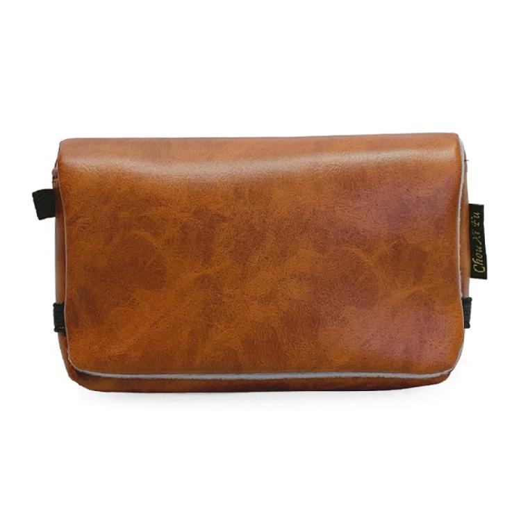 PU Camera Storage Bag for ZV 1F Users and More Digital Camera Vlog Camera with Convenient Compartments