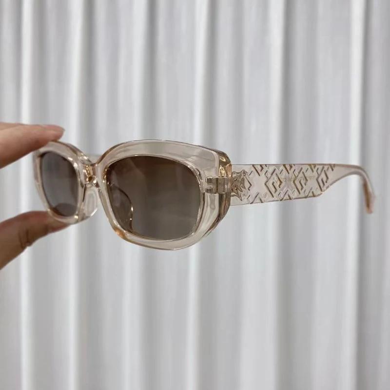 Ins 2025 New Fashion Polarized Sunglasses Women Letters High-end Small Square Sun Glasses Ladies Trendy Show Gafas De Sol UV400