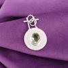 Oval Natural Green Amethyst Wife Gift Engagement New Pendant Sterling Silver PP-57-10