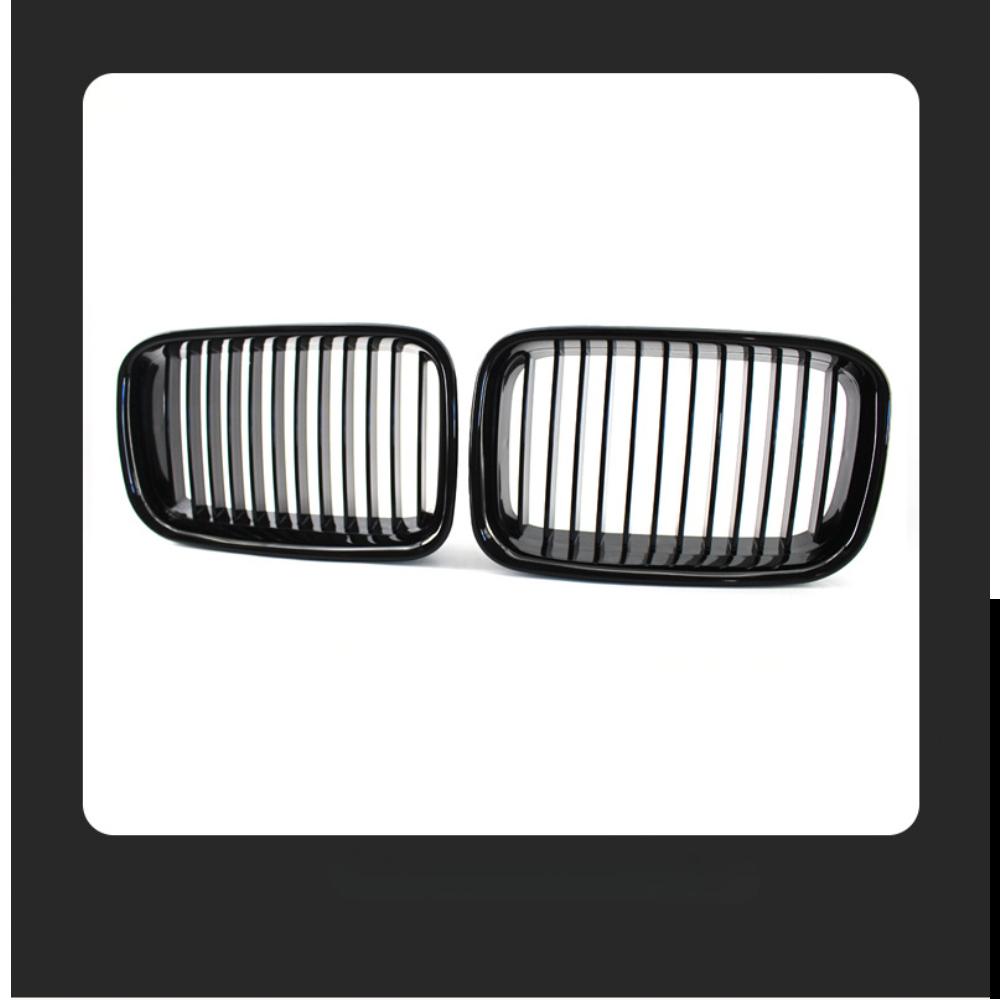 1 Pair Front Hood Bumper Kidney Grilles Grill Chrome for BMW 3-Series E36 Sedan Coupe Touring 1990-1996 51138122237 51138122238