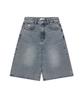 WACKY WILLY Women'S Applique Denim Bermuda Shorts Blue