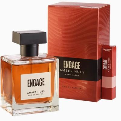 Amber Hues Parfüm für Männer, langlebig, bernsteinig und fruchtig, für besondere Anlässe, Geschenk für Männer, kostenloser Tester mit Packung, 100 ml