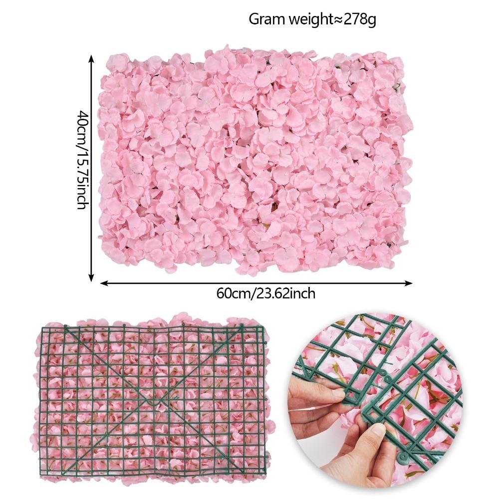 3D Rose Rose Flower Wall Pink Silk Artificial Flower Backdrop  Birthday Party