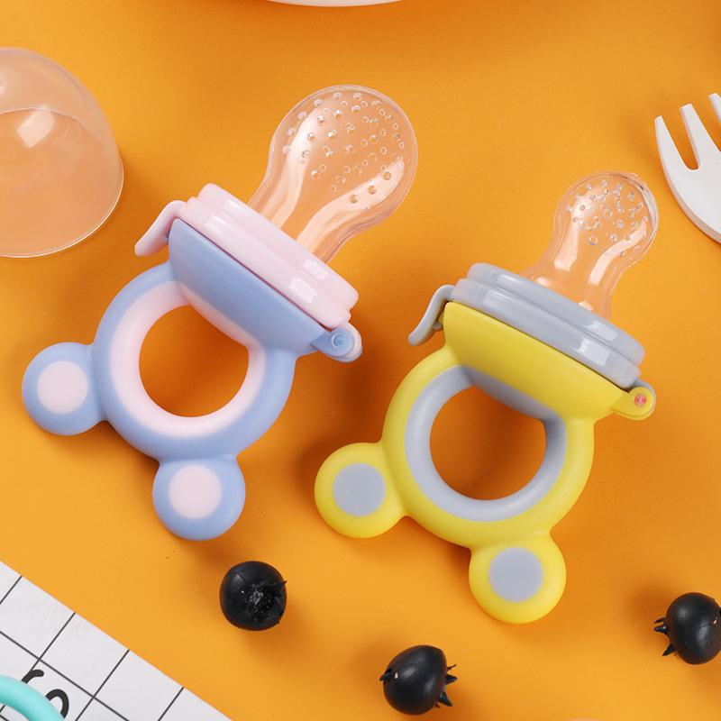 Squeezing Feeding Bottle Cup Baby Pacifier Feeding Set Silicone Cereal Food Supplement Feeder Tableware