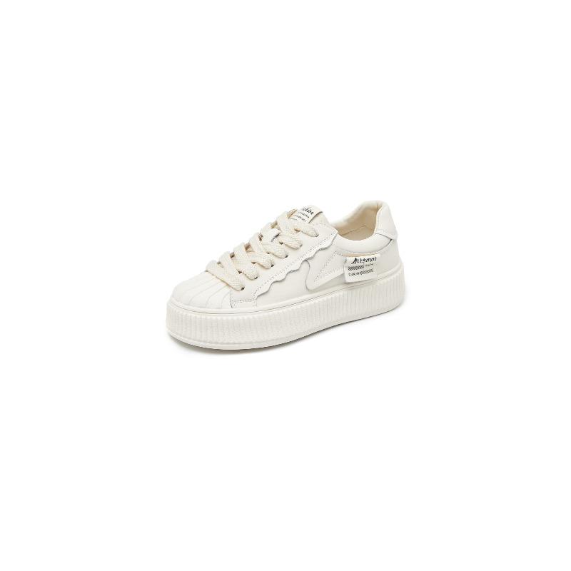 New women s shoes spring leather little white shoes platform sports women s shoes summer 34