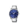 Serie STANDARD lancette luminose, movimento al quarzo, cinturino in acciaio inossidabile, orologi giapponesi e coreani, orologi da uomo, quadrante blu MTP-1303D-2A