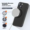 ESCASE IPhone 13 Case, Magnetic MagSafe Compatible Protective Cover, Ultra-Thin Shockproof Case, Detachable Design, Black HTC-14