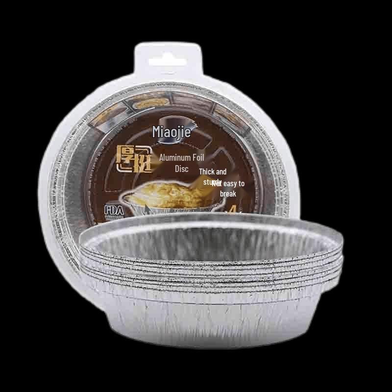 Круглые алюминиевые формы для выпечки MIAOJIE (4-Pack)