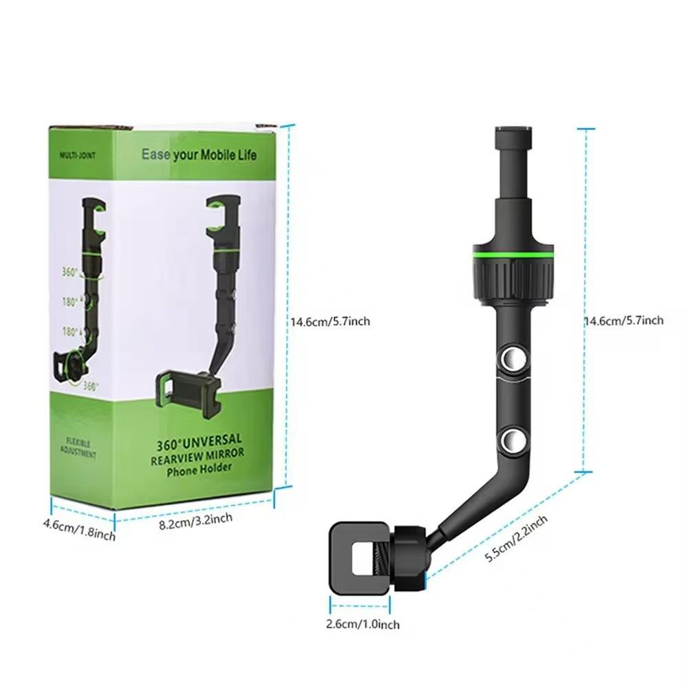 Universal Automotive Mobile Phone Bracket Rearview Mirror Fixed Rotary Adjustment Cross Border Automotive Bracket