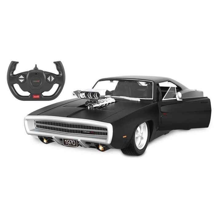 Voiture Dodge Charger R/T 1970 2,4GHz 1:16 - Noir - JAMARA