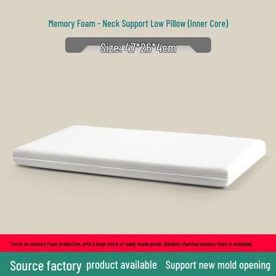 Ultra-Thin Soft Low Pillow for Children's Neck Support – Memory Foam, Ideal for Student Dorms