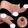 SXXY Highly Simulated Dick Extender Cock Sheath Wearable Silicone Underpants Hollow Intimate Sleeve Male Intimate Pleasure Toy