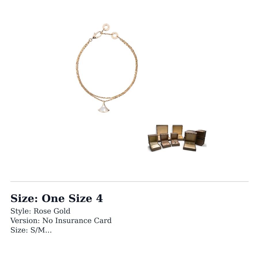 BVLGARI Bracelets Women's Rose Gold BR857196