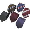 2024 Men's Jacquard Polyester Silk Tie - Floral and Stripe Design