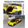 1/18 Bugatti Sports Car Model Toy Alloy Diecast Simulation Toys Vehicle with Sound and Light Rubber Tires Collection Toys for Boys Gifts