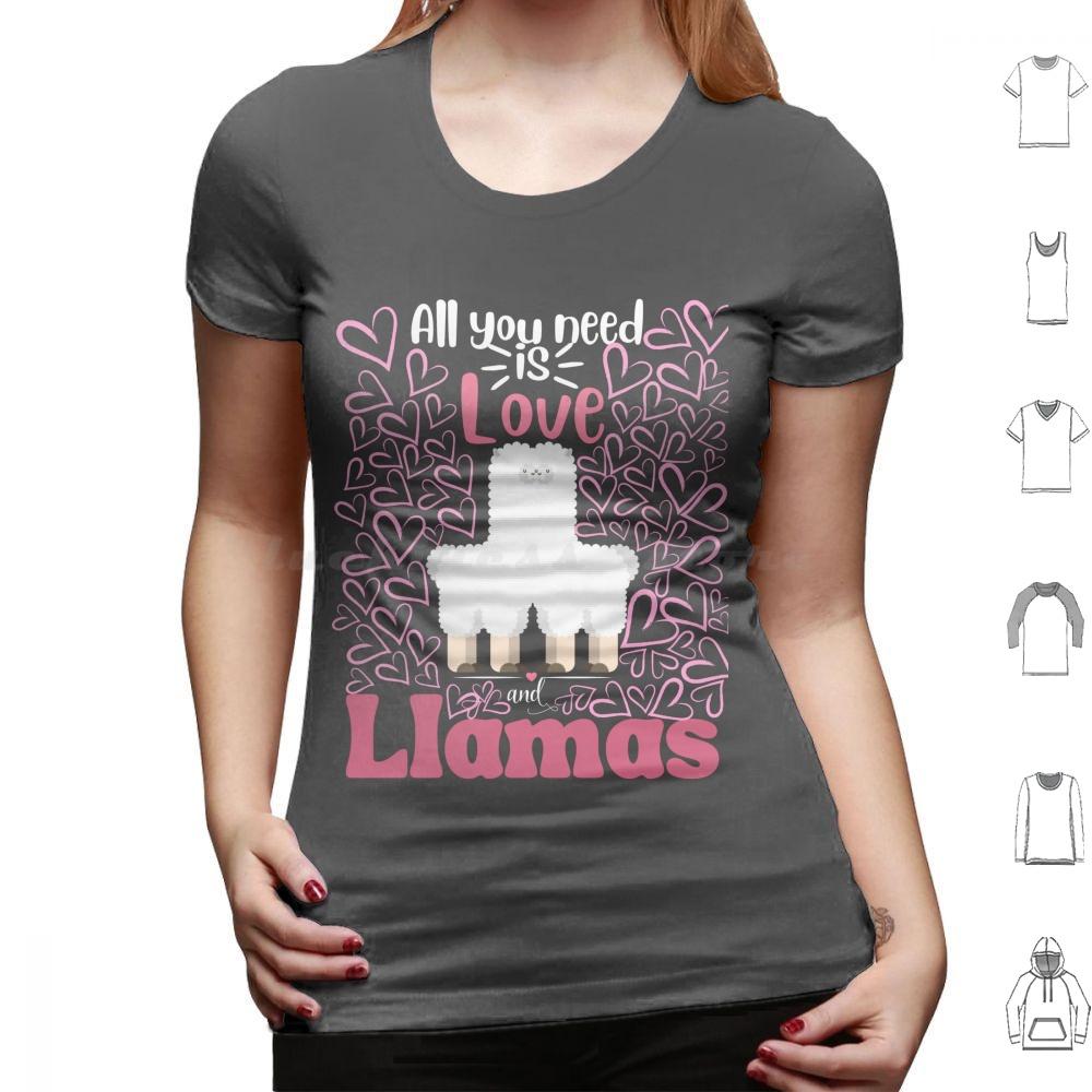 Llama Valentine Puns T Shirt Big Size 100% Cotton Cute Llama Valentine Puns Llama Valentine Puns Love Cool Llama Valentine Puns