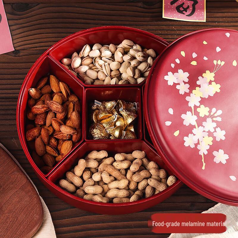 Naijiang New Chinese Style 5-Compartment Snack Tray