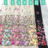 Wide 125cm High Density Embroidered Fabric Seven Colors for DIY Sewing Dress Available Fashionable Style Clothing Accessories