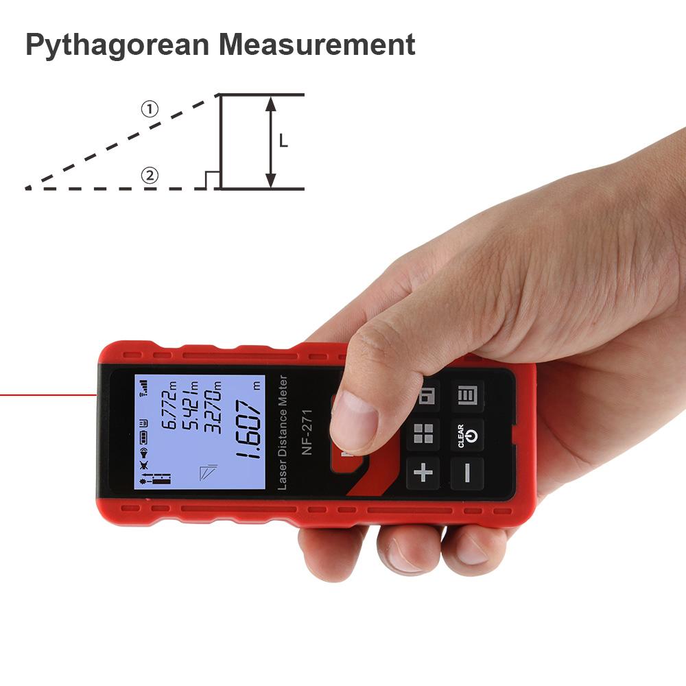 NOYAFA NF-271 Digital Laser Tape Measure 40M Laser Rangefinder Accurate Distance Meter Construction Roulette Trena Lazer Range Finder