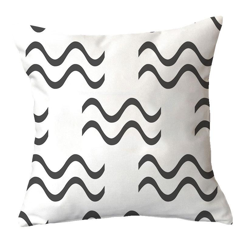 

Простая Новая Черная Точка Геометрический Плюшевая Наволочка Домашняя Ткань Диванная Подушка Чехол Дизайн 45 * 45 without core