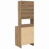 Kitchen Buffet with Shelf 2 Pcs Artisan Oak 60 X 50 X 180 Cm