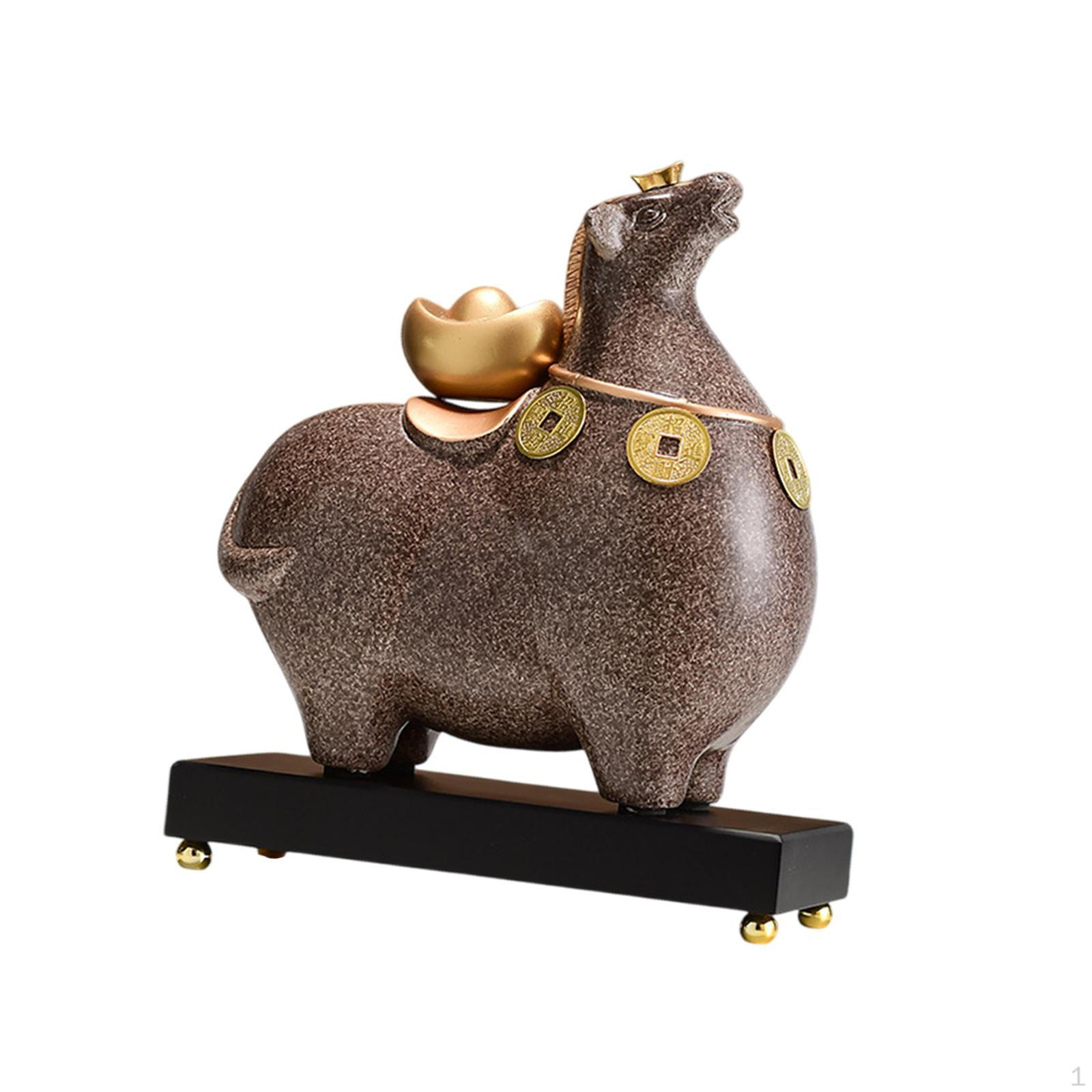 

Стоящая лошадь, статуэтка животного, удобная, прочная, уникальная поделка для спальни, гостиной, кабинета коричневый