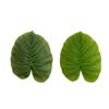 18 Leaves Artificial Tropical Taro Leaf Lifelike Green Taro Leaves  Office Desktop Decoration