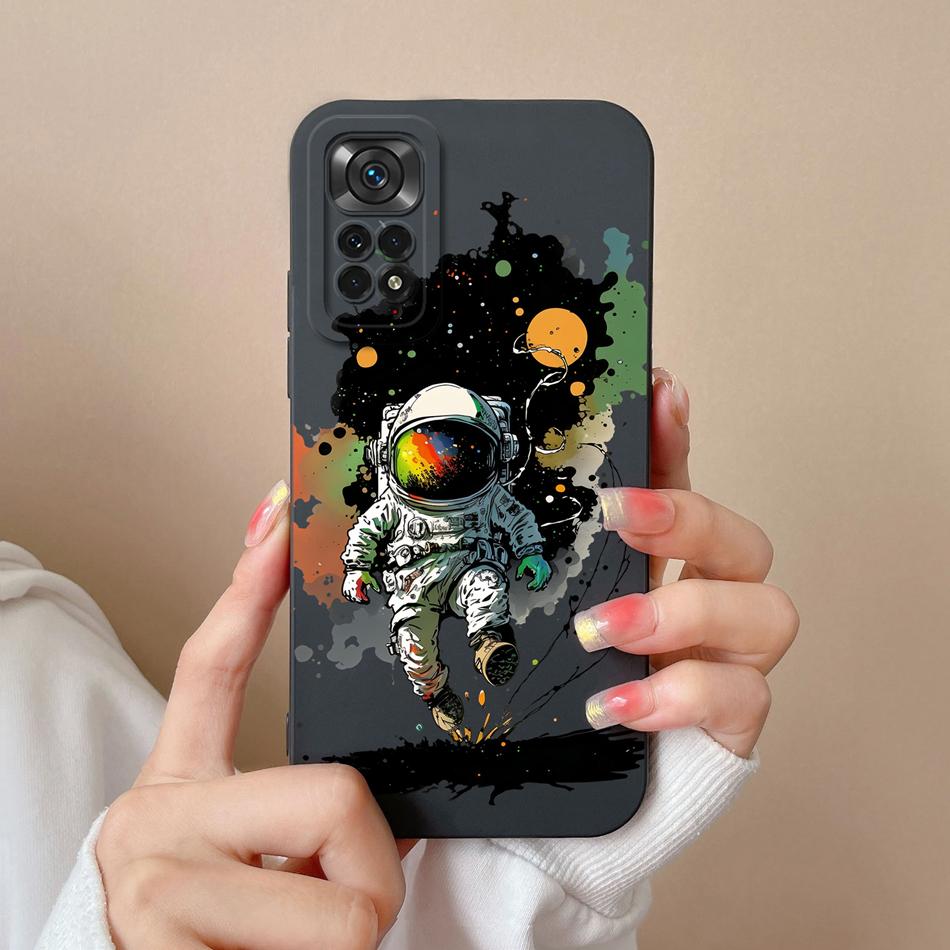 Cute Cartoon Case For Redmi Note 11 Pro Plus Back Cover Liquid Silicone Camera Protector For Xiaomi Redmi Note11 Phone Cases