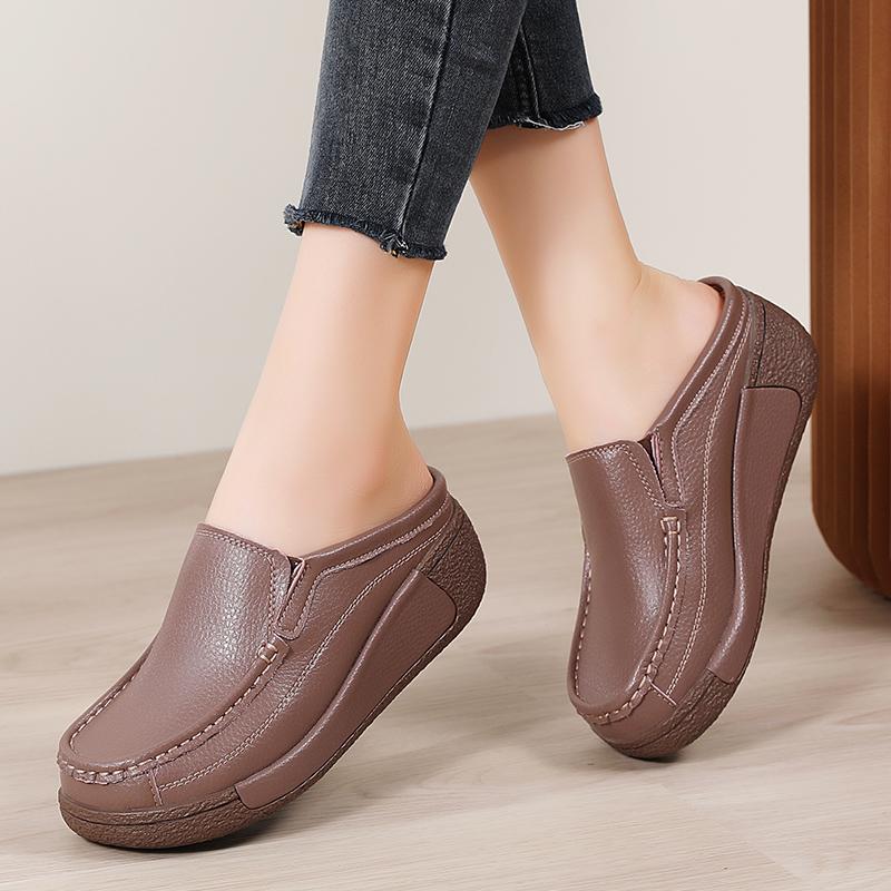 Pantofi Casual de Vară pentru Femei Pantofi de Piele pentru Femei Papuci pentru Femei