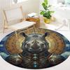 AnimalSorcerer Round Area Rug,Carpet Rug for Living Room Bedroom Sofa Playroom Decor,Non Slip Floor Mat