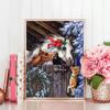 Diamond Painting Full Square Christmas Horse Diamond Embroidery Dog Animal Mosaic Winter Home Decoration Wall Art