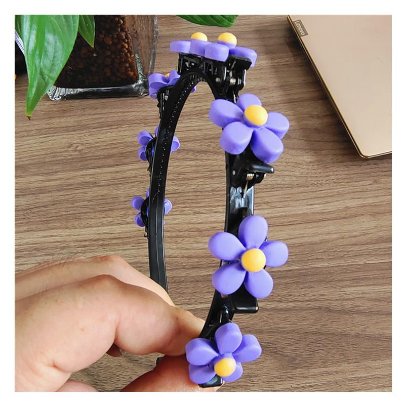 New Broken Hair Headband Female Braided Hair Artifact Multi-Layer Hollow Bangs Styling Hairpin Children's Headband Female