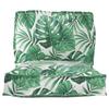 Pallet Cushion Set Floral 2 Pcs Green Leaf Pattern Oxford Fabric