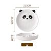 ZISIZ Cute Panda Ceramic Plate