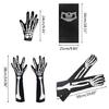 Halloween Skeleton Gloves Skull Face Mask Costume Party Cosplay Props Outdoor