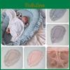 Cozy Cotton Lace Newborn Baby Lounger Portable Crib Bed In Pink Beige Gray Teal