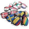 Zonnebrillen Voetbal Vlag Pinhole Stickers Printen Onafhankelijkheidsdag Printen Rijstnagel Zonnebrillen voor Feest Zonnebrillen