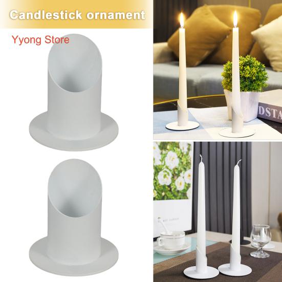 

2 шт., украшения для подсвечников, современное прочное тонкое мастерство, создание атмосферы, декоративные, экологически чистые железные художественные держатели для свечей, поставка для гостиной