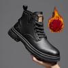 Luxusní pánské kotníkové boty Retro britské vysoké pánské boty Móda Vysoce kvalitní kožené boty Outdoor Pánské boty na motorku