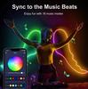 USB RGB Neon Light Strip with APP &Remote Color Change Waterproof Music Sync Mode Flexible Neon Lights for Room Outdoors Decor