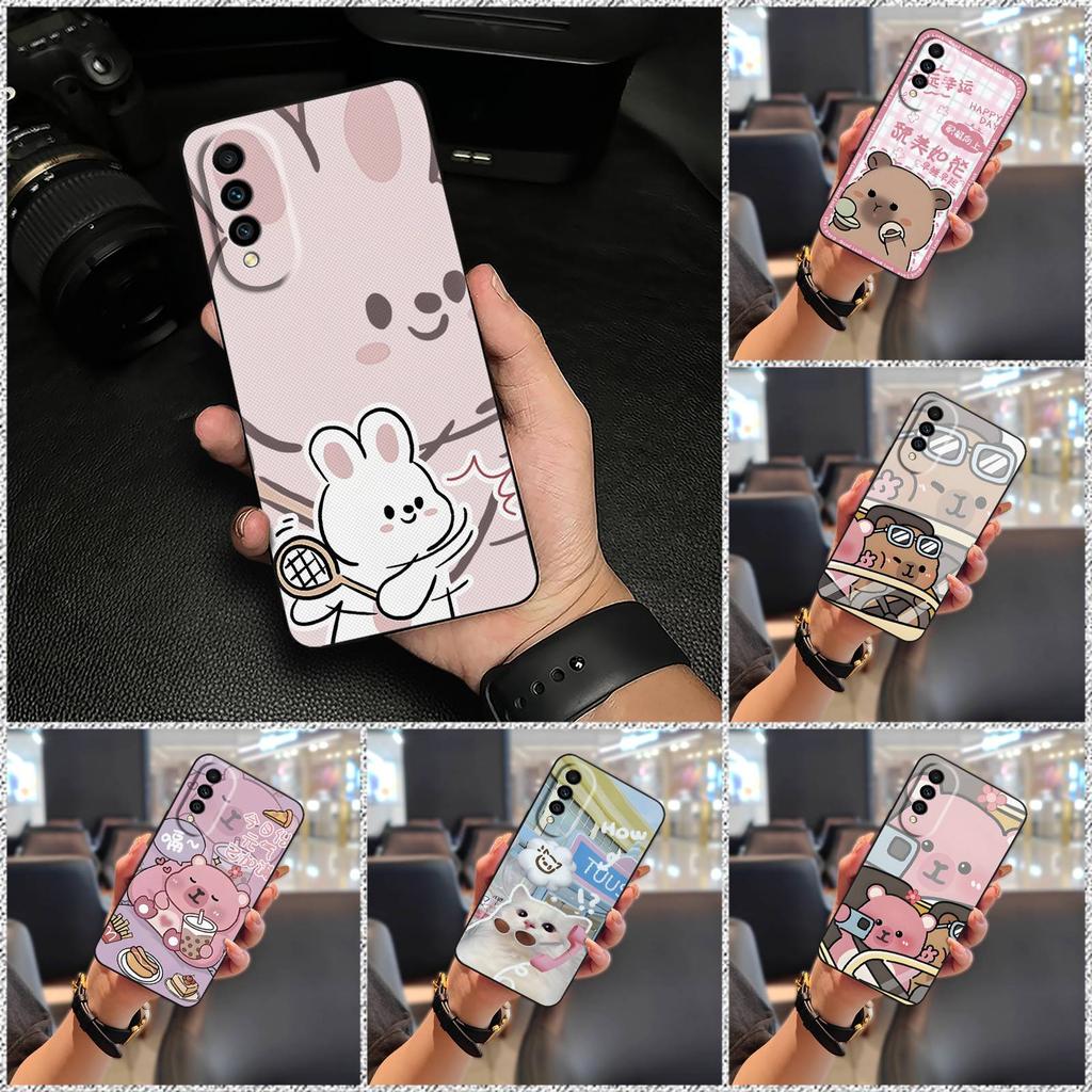 Anti-dust Silicone Phone Case For Wiko T50 Full Wrap Couple Phone Pouch Waterproof Shockproof Durable Cartoon Back Cover