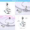 copper Plated Oiginal Design Color Music Guitar Microphone Dangle Charm Compatible With Bangle Bracelets Bead Women Do It Yourself Jewellery Making
