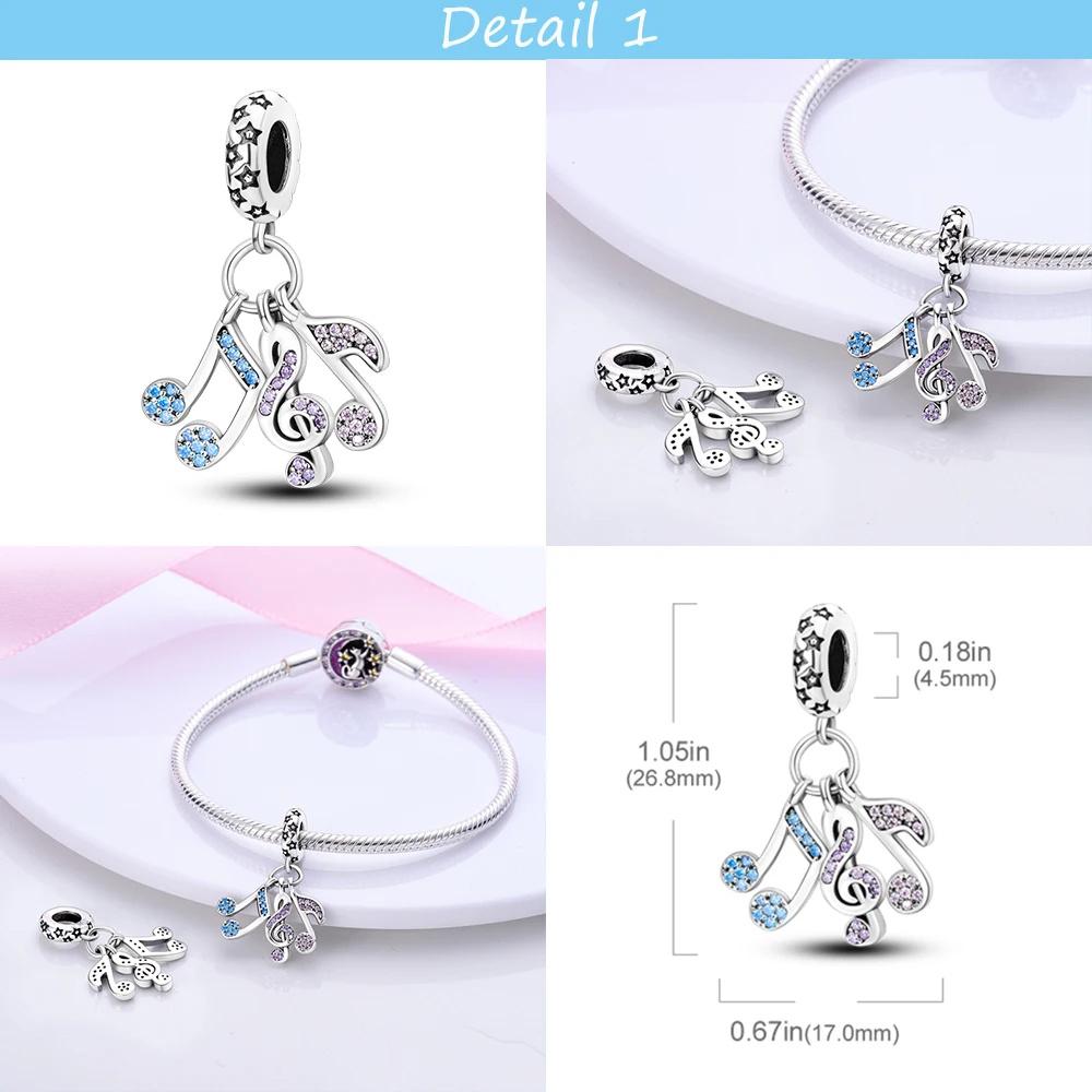 copper Plated Oiginal Design Color Music Guitar Microphone Dangle Charm Compatible With Bangle Bracelets Bead Women Do It Yourself Jewellery Making