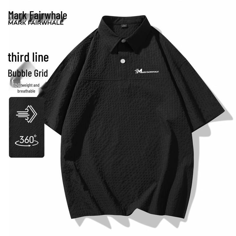 MARK FAIRWHALE Men s Breathable Quick-Dry Polo Shirt M