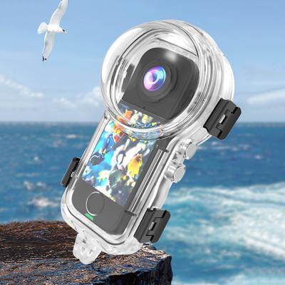 Für Insta360 X4 Air Kamera Wasserdichtes Gehäuse Unsichtbares Tauchschutzgehäuse Unterwasser-Tauchgehäuse Gehäuse Kamerazubehör