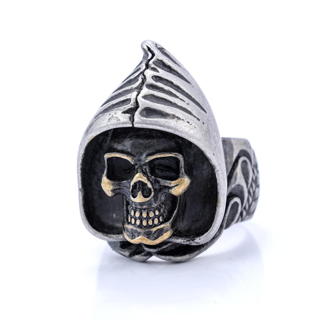 Vintage Punk Style Wielowzór Czaszki Pierścionki Unisex Biker Fajne Akcesoria na Palce