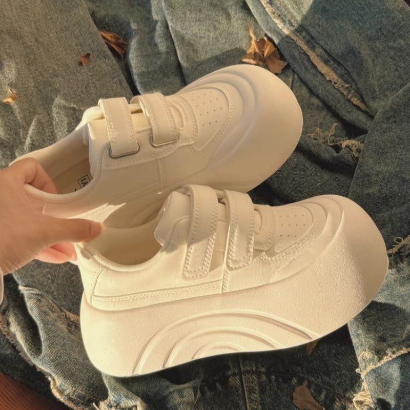 Damen Plateau-Erhöhungsschuhe Kinder neue Frühling und Sommer vielseitige Klettverschluss Damenschuhe Sport- und Freizeitschuhe