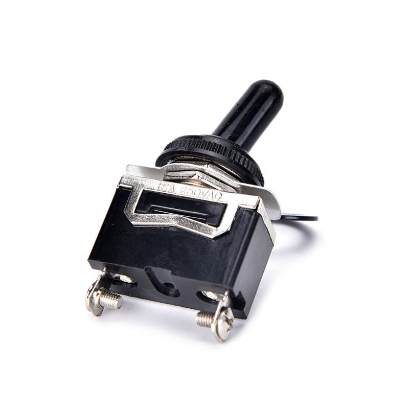Spst 2Pin Heavy Duty 20A 125V On/Off Rocker Toggle Switch Waterproof Boot