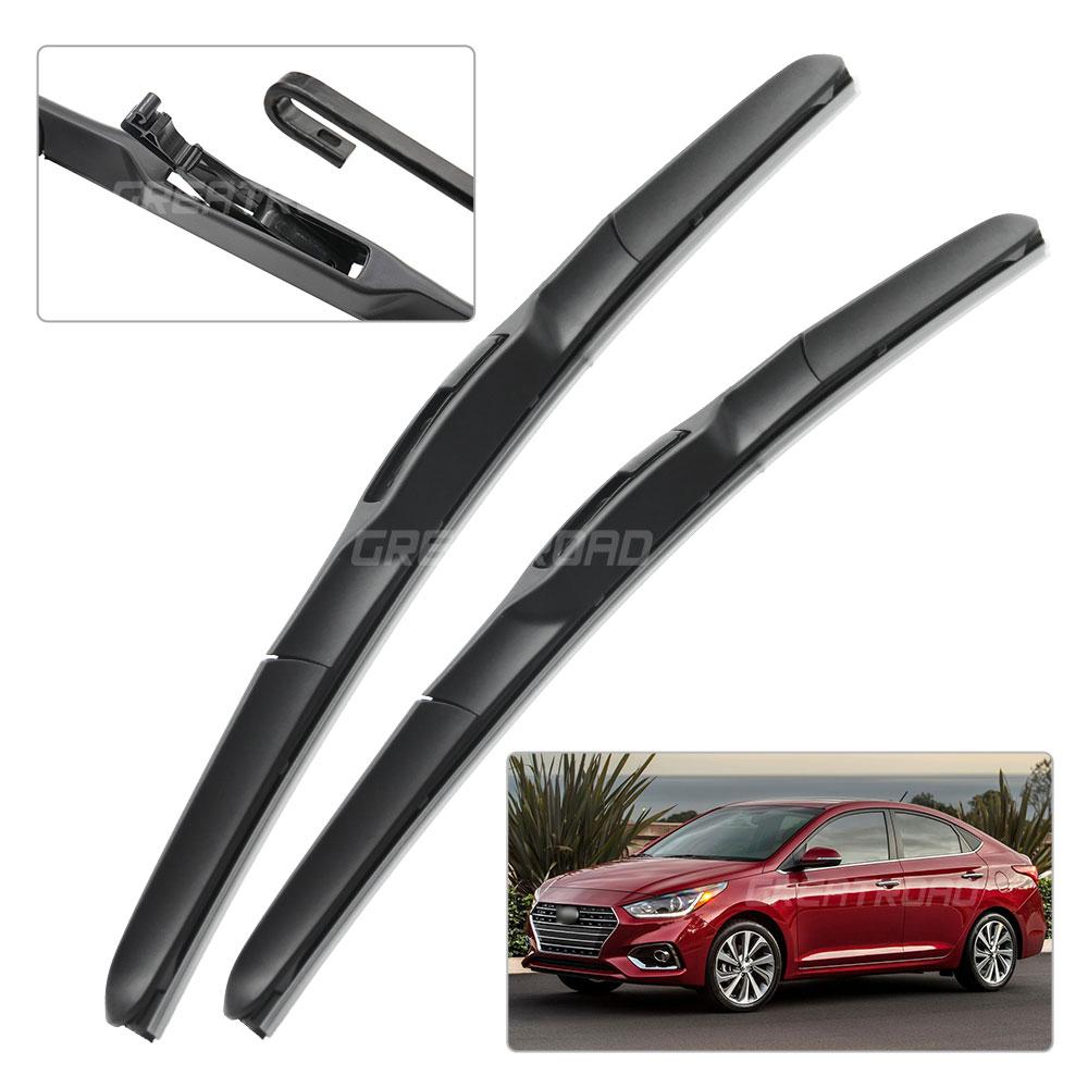LHD&RHD Frontscheibenwischerblätter für Hyundai Accent Verna 2017-2025 2018 2019 2020 2025 2025 Windschutzscheibe Scheibe Fenster Bürste 24"16"