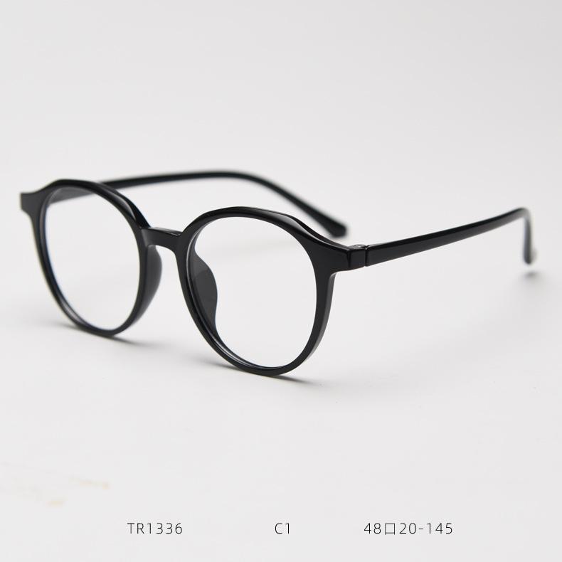 

TR90 Luxury Myopia Glasses Ultralight Round Eyeglasses Frame Anti Blue Light Round Eyewwear Prescription Glasses Minus -0.5 -2 Anti Blue Light 0